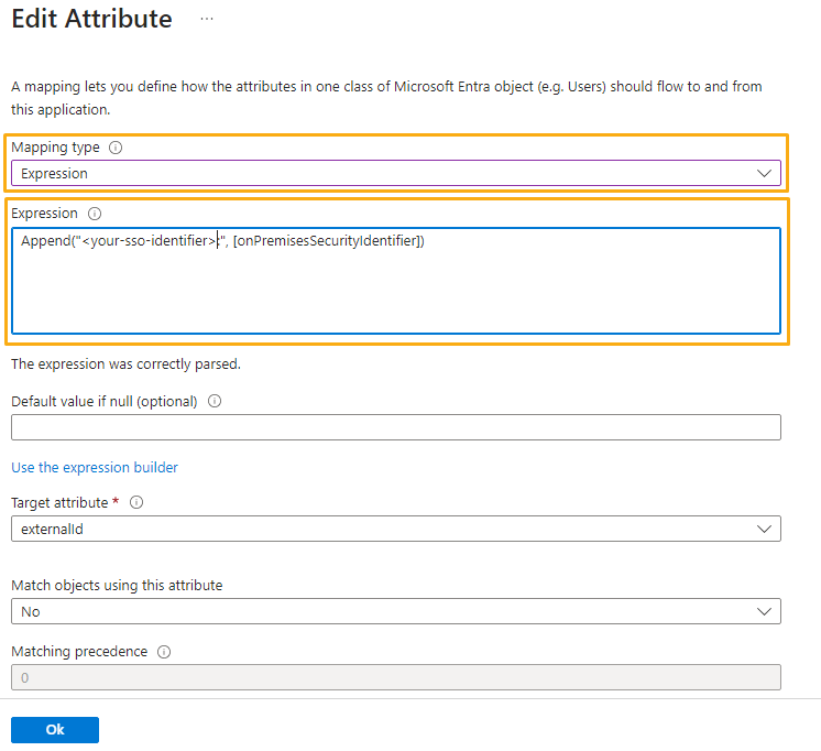 Microsoft Entra ID - mapping expression