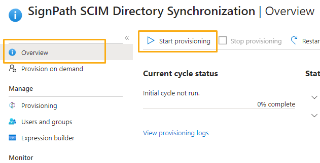 Microsoft Entra ID - validate provisioning